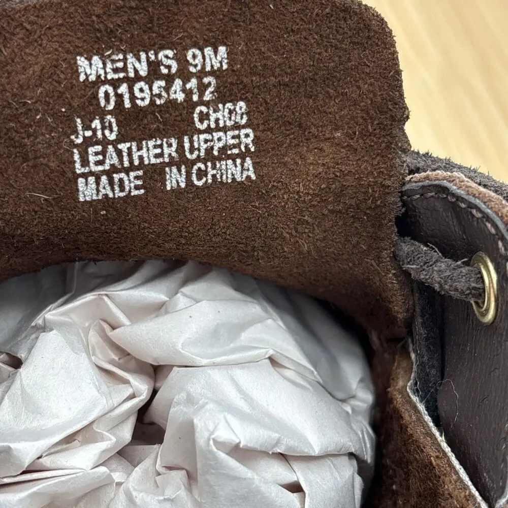 Sperry Top-Sider Boat Shoes Mens 10 Brown Suedew Leather Moc Casual Lace Up